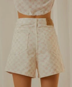 Cools Club Jean Short - Pink Checker New & Most Loved 11 Cools Club Jean Short - Pink Checker New & Most Loved