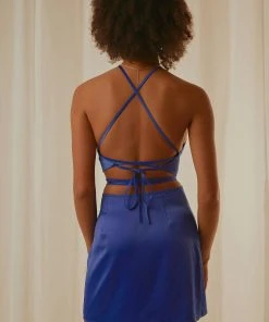 Peppermayo Exclusive Driving Force Crop Top - Cobalt New & Most Loved 9 Peppermayo Exclusive Driving Force Crop Top - Cobalt New & Most Loved