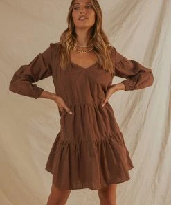 Peppermayo Camila Mini Dress - Choc Brown 7 Peppermayo Camila Mini Dress - Choc Brown