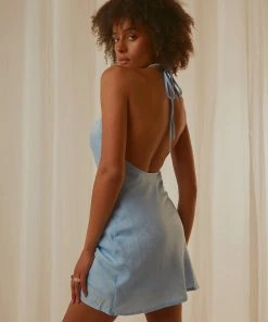 Peppermayo Exclusive Sardinia Mini Dress - Sky New & Most Loved