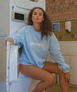 Vacancy Supply New & Most Loved Poolside Crewneck - Powder Blue