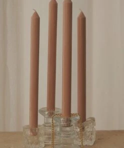 Candle Co Moreton Eco Dinner Candle 4 Pack - Latte