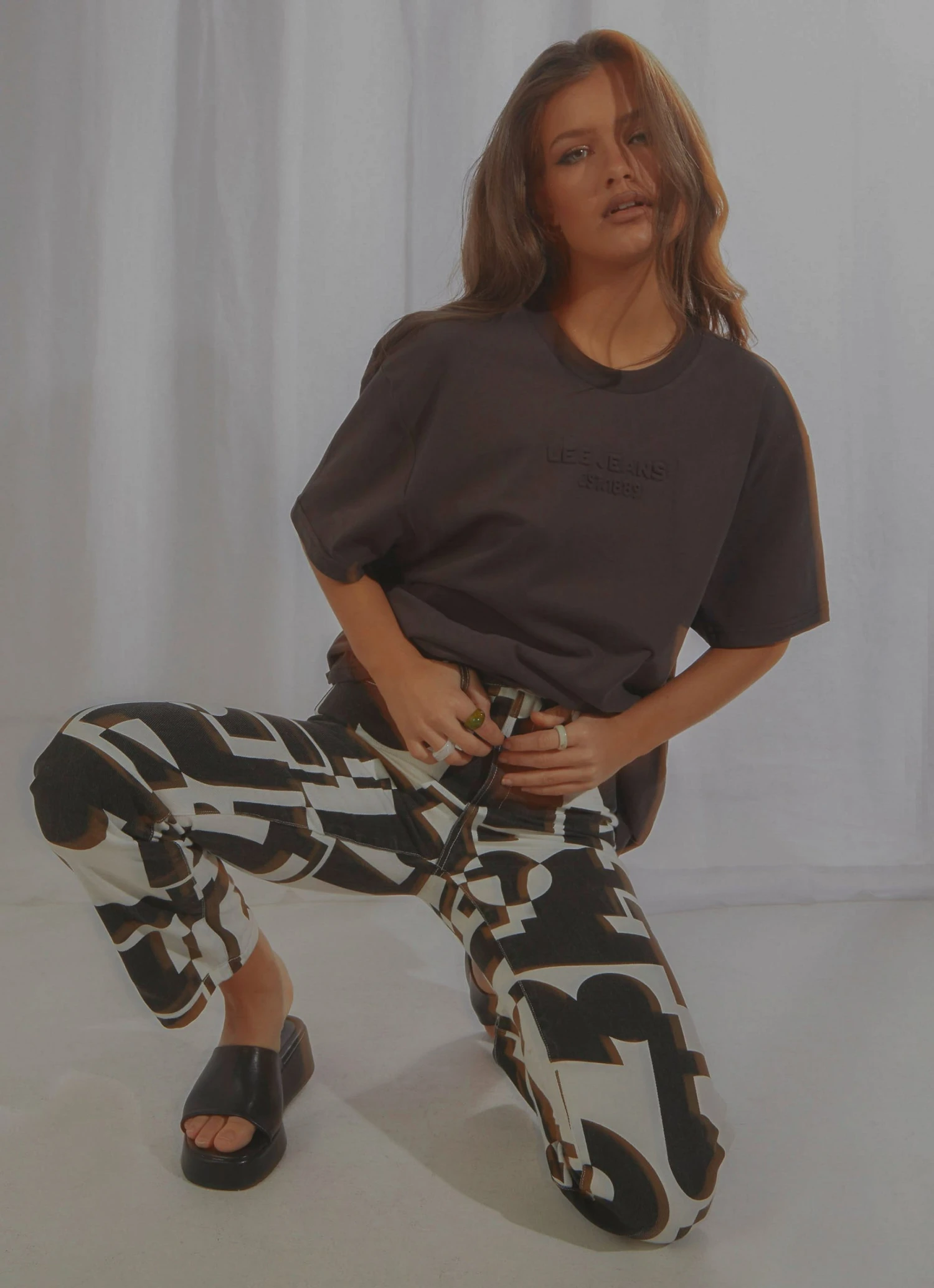 Lee New & Most Loved Baggy Tee - Worn Black 2 Lee New & Most Loved Baggy Tee - Worn Black