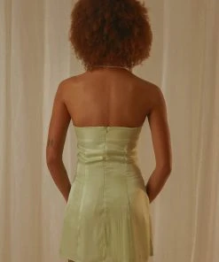 Peppermayo Exclusive Ivy Vine Mini Dress - Sage Shimmer 11 Peppermayo Exclusive Ivy Vine Mini Dress - Sage Shimmer