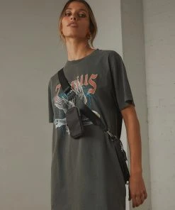 Thrills New & Most Loved Storm The Castle Merch Fit Tee Dress - Merch Black