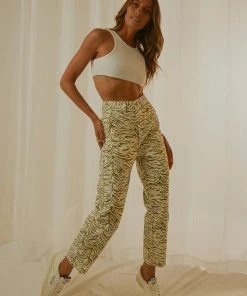 Cools Club New & Most Loved California Pant - Herb Zebra