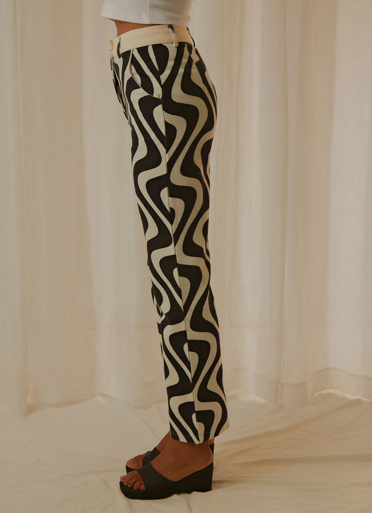 Peppermayo Exclusive Ma Belle Pants - Monochrome Wave New & Most Loved 4 Peppermayo Exclusive Ma Belle Pants - Monochrome Wave New & Most Loved