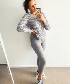 Peppermayo New Bottoms Find Me Knit Pants - Grey 7 Peppermayo New Bottoms Find Me Knit Pants - Grey