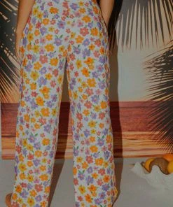 Peppermayo Exclusive Isola Linen Pants - Blooming