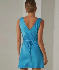 Peppermayo Exclusive Audrey Vintage Slip Dress - Azure New & Most Loved
