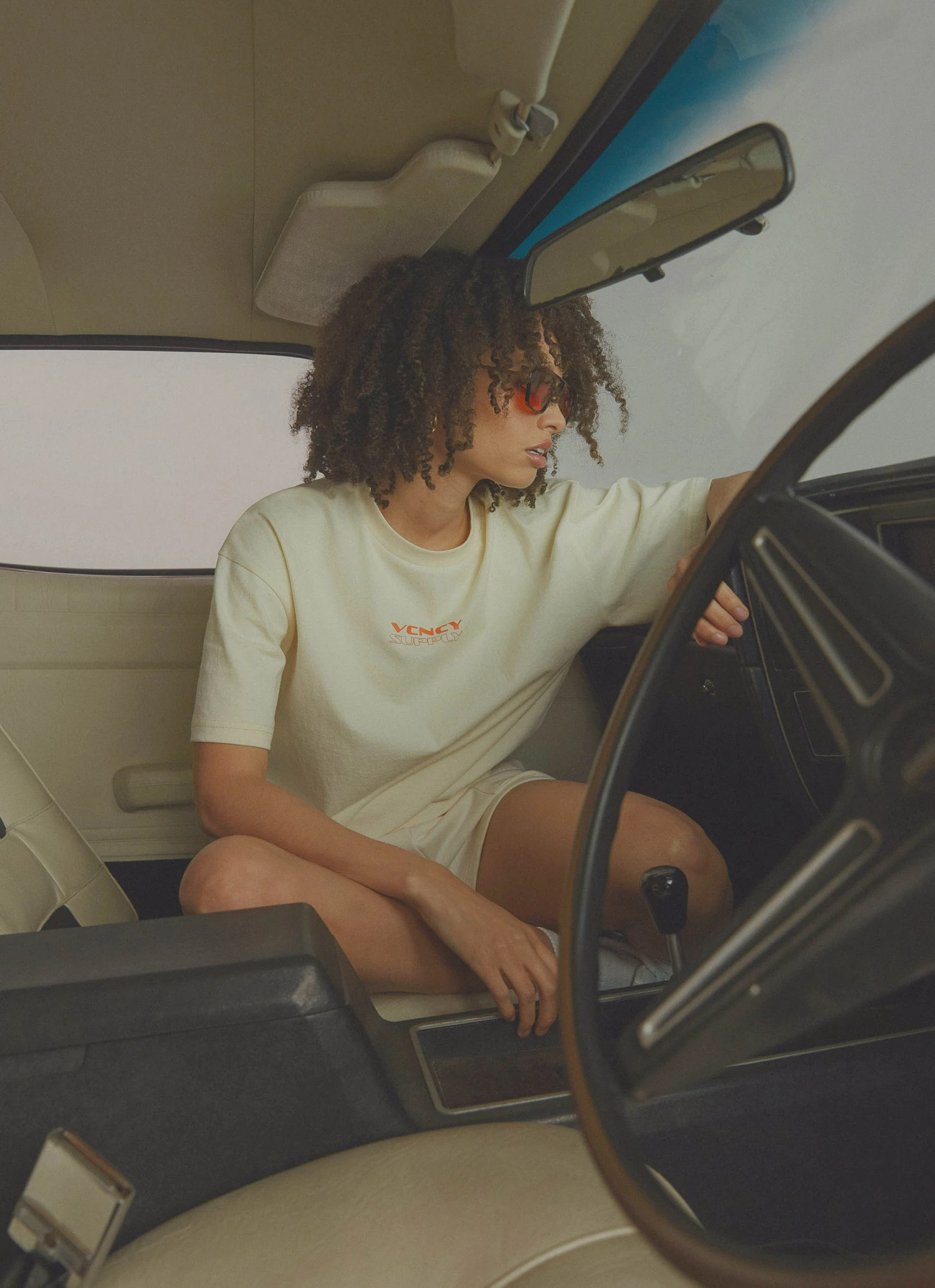 Vacancy Supply Diversion Tee - Off White 2 Vacancy Supply Diversion Tee - Off White