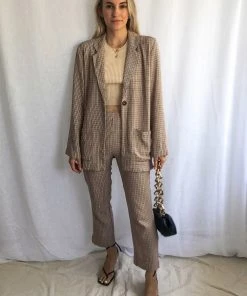 Afends London Calling HIgh Waist Pant - Toffee