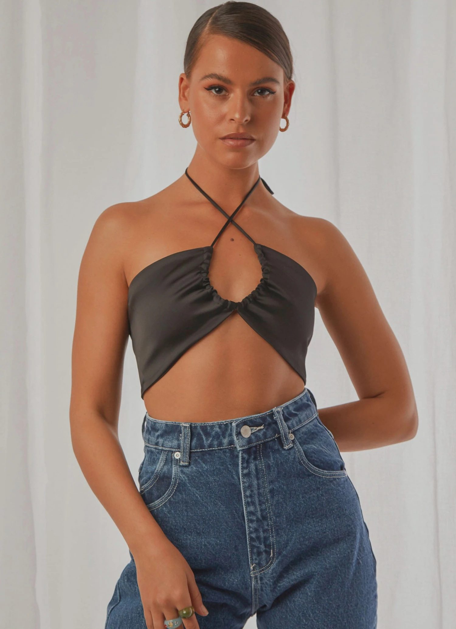 Peppermayo Exclusive Angel Like You Crop - Black New & Most Loved 1 Peppermayo Exclusive Angel Like You Crop - Black New & Most Loved