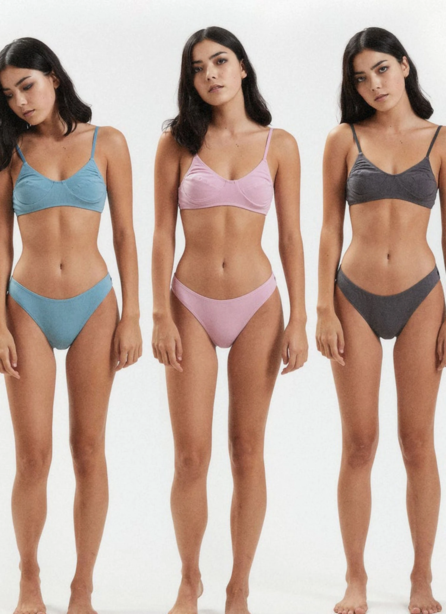 Afends New & Most Loved Lolly Hemp Bralette - Charcoal 3 Afends New & Most Loved Lolly Hemp Bralette - Charcoal