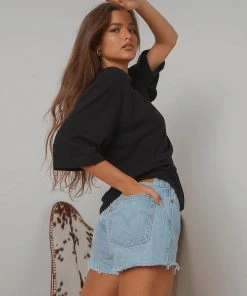 Afends Hounds Of Love Oversized Tee - Black New & Most Loved