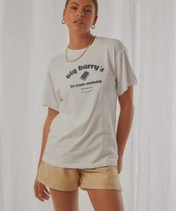 Rolla's Big Barry Tomboy Tee - White New & Most Loved