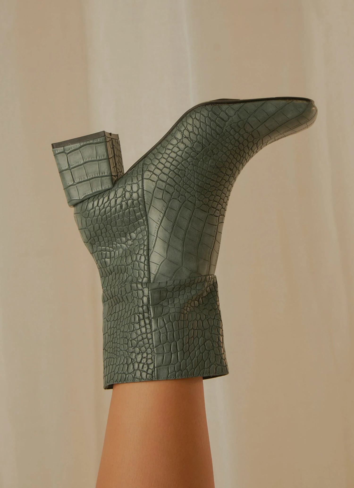 4th & Reckless New & Most Loved Cooper Ankle Boot - Teal Croc 2 4th & Reckless New & Most Loved Cooper Ankle Boot - Teal Croc