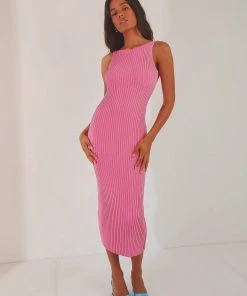 Peppermayo Take Me Away Midi Dress - Pink New & Most Loved