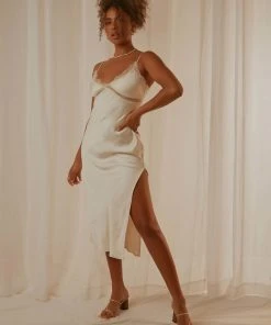 Peppermayo True Lovers Midi Dress - Ivory 9 Peppermayo True Lovers Midi Dress - Ivory