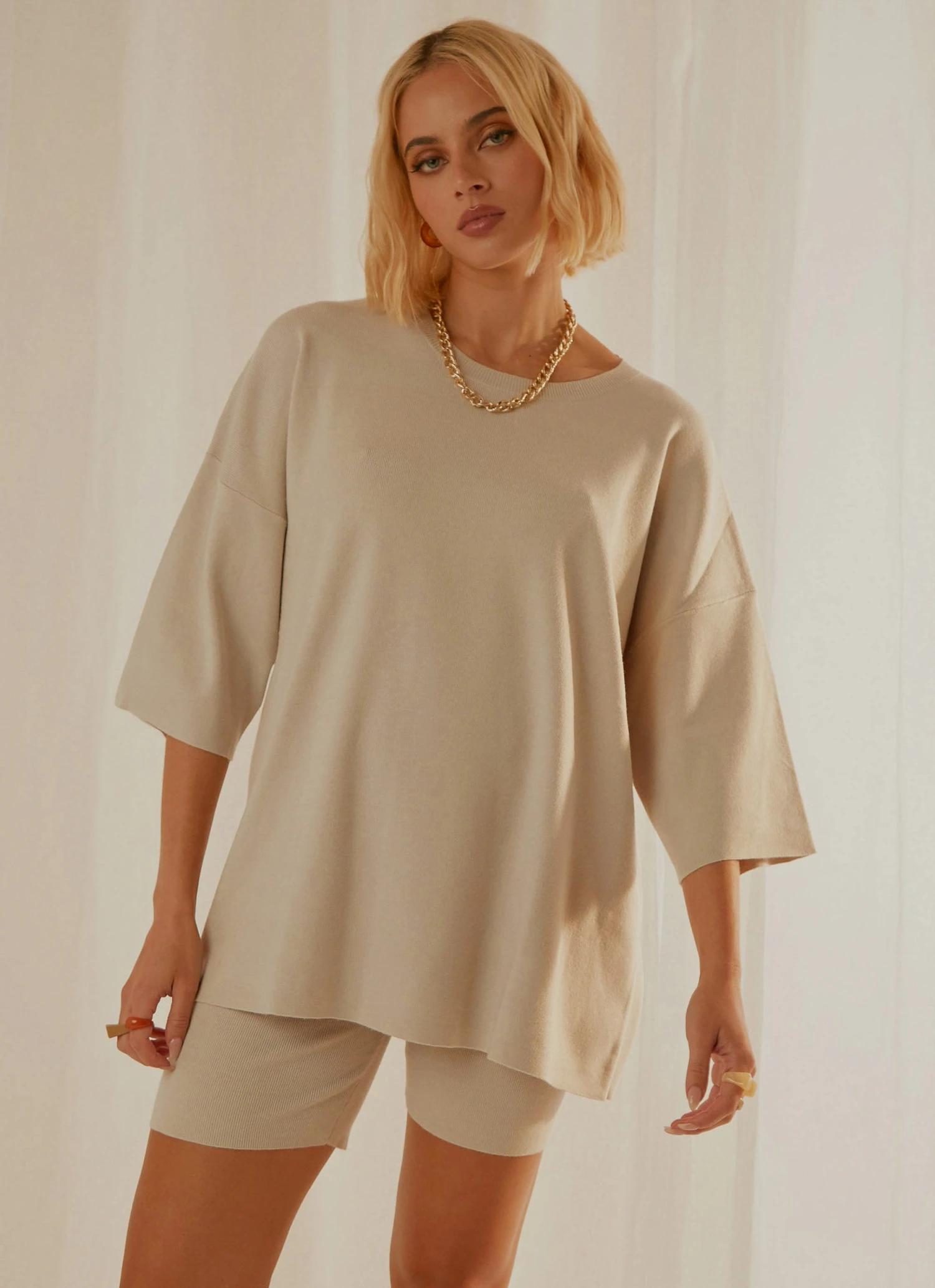 4th & Reckless Irina Knitted Tshirt - Mint Knit New & Most Loved 3 4th & Reckless Irina Knitted Tshirt - Mint Knit New & Most Loved