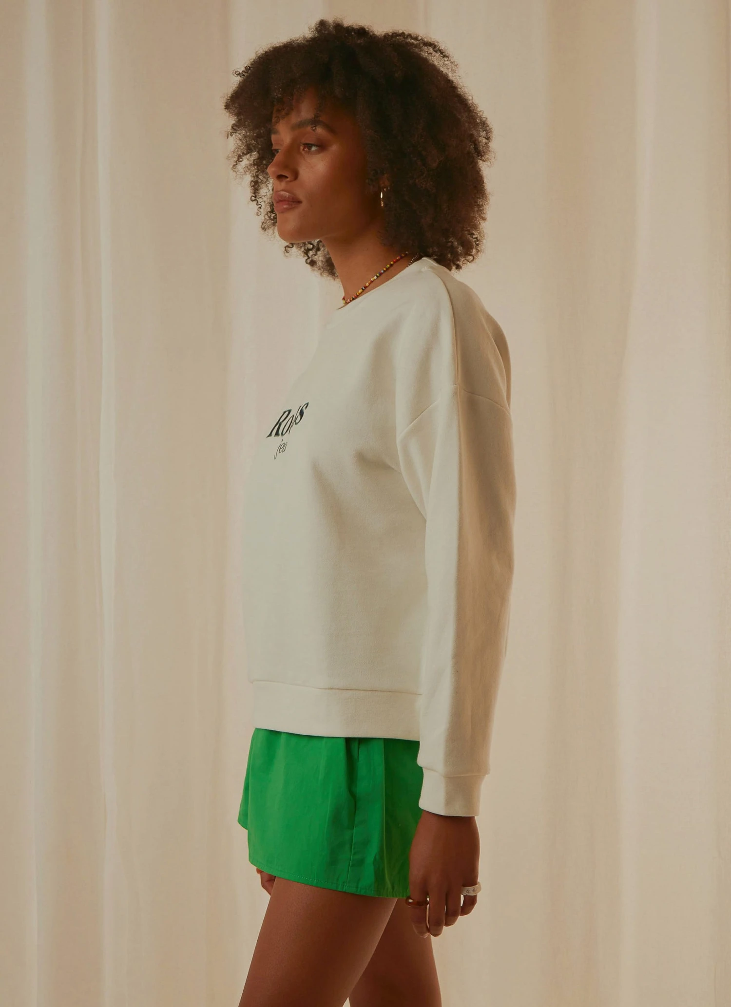 Rolla's Vintage Sport Sweater - White 4 Rolla's Vintage Sport Sweater - White