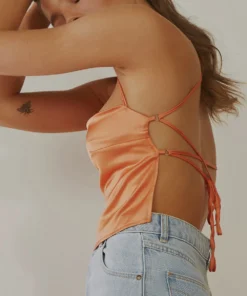 Peppermayo Exclusive Secret Rendezvous Crop Top - Orange New Tops 7 Peppermayo Exclusive Secret Rendezvous Crop Top - Orange New Tops