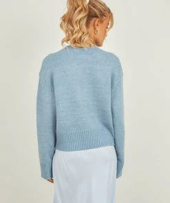 Nude Lucy Ari Knit Jumper - Denim Blue New & Most Loved 9 Nude Lucy Ari Knit Jumper - Denim Blue New & Most Loved