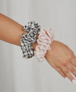 Peppermayo London Ave Scrunchie - Pink Gingham