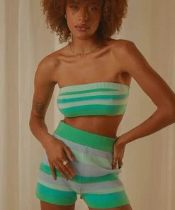 Peppermayo Exclusive New & Most Loved By Chance Knit Shorts - Blue Stripe 8 Peppermayo Exclusive New & Most Loved By Chance Knit Shorts - Blue Stripe