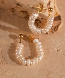 Peppermayo Bottom Of The Ocean Earrings - Pearl New & Most Loved