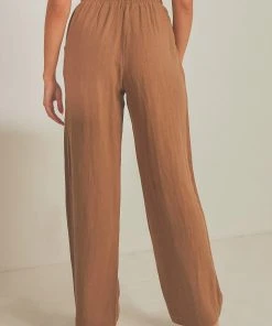 Nude Lucy Marvin Wide Leg Pant - Coffee 9 Nude Lucy Marvin Wide Leg Pant - Coffee
