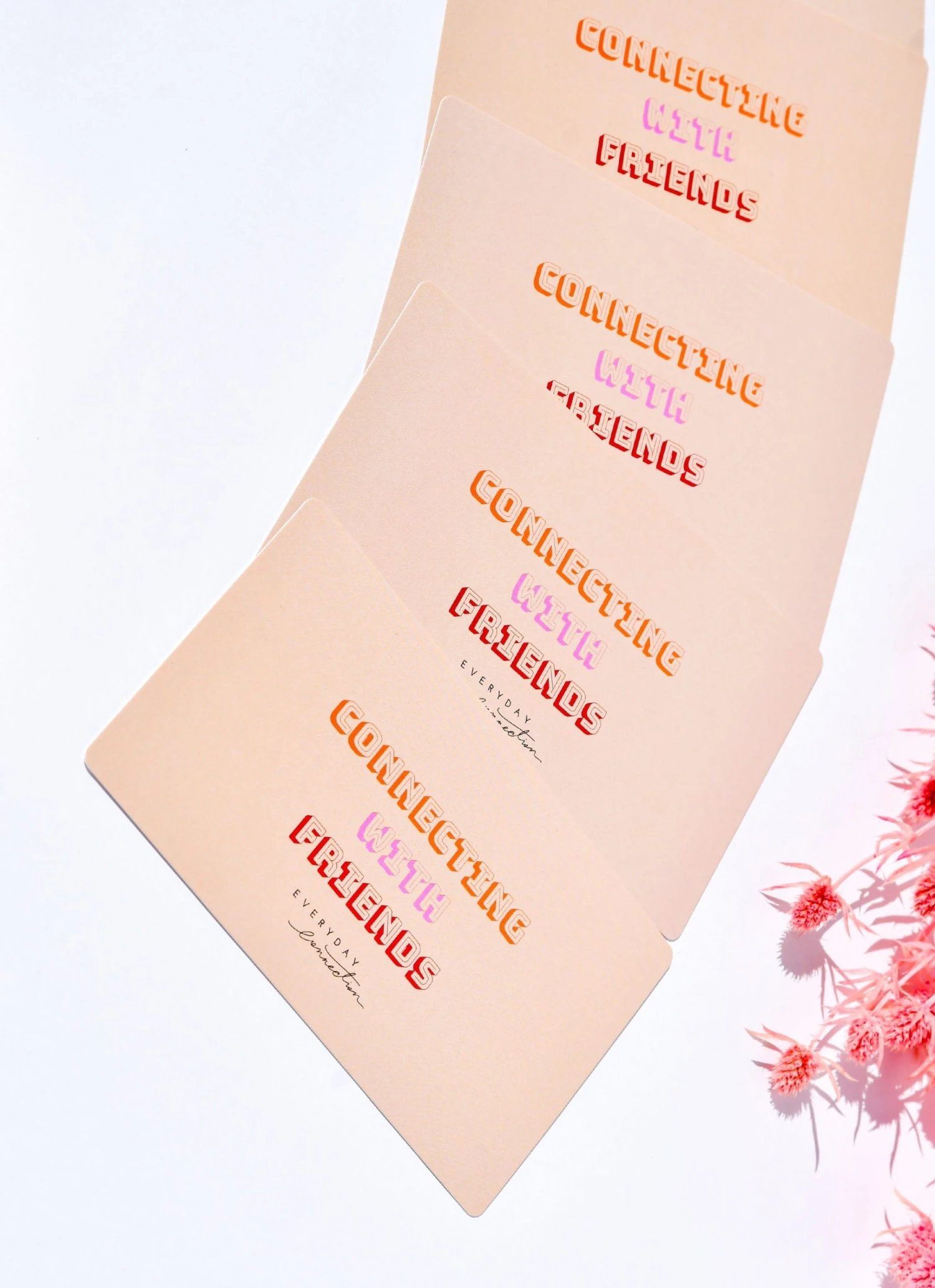 Everyday Connection Connecting With Friends Cards - Multi 4 Everyday Connection Connecting With Friends Cards - Multi