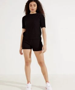 Rue Stiic New & Most Loved Evy Knit Shorts - Black 7 Rue Stiic New & Most Loved Evy Knit Shorts - Black