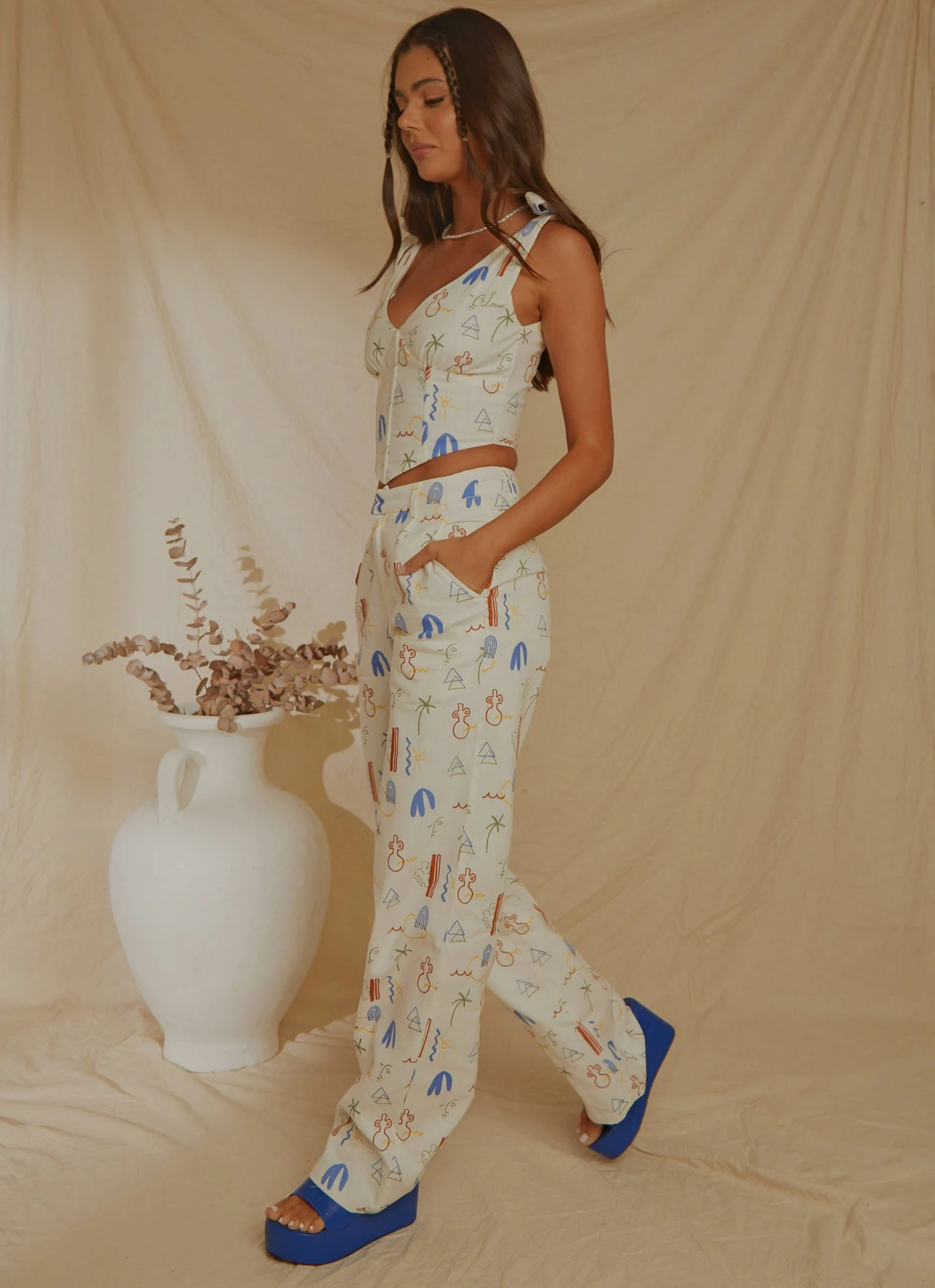 Peppermayo Exclusive Isola Linen Pants - Santorini 2 Peppermayo Exclusive Isola Linen Pants - Santorini