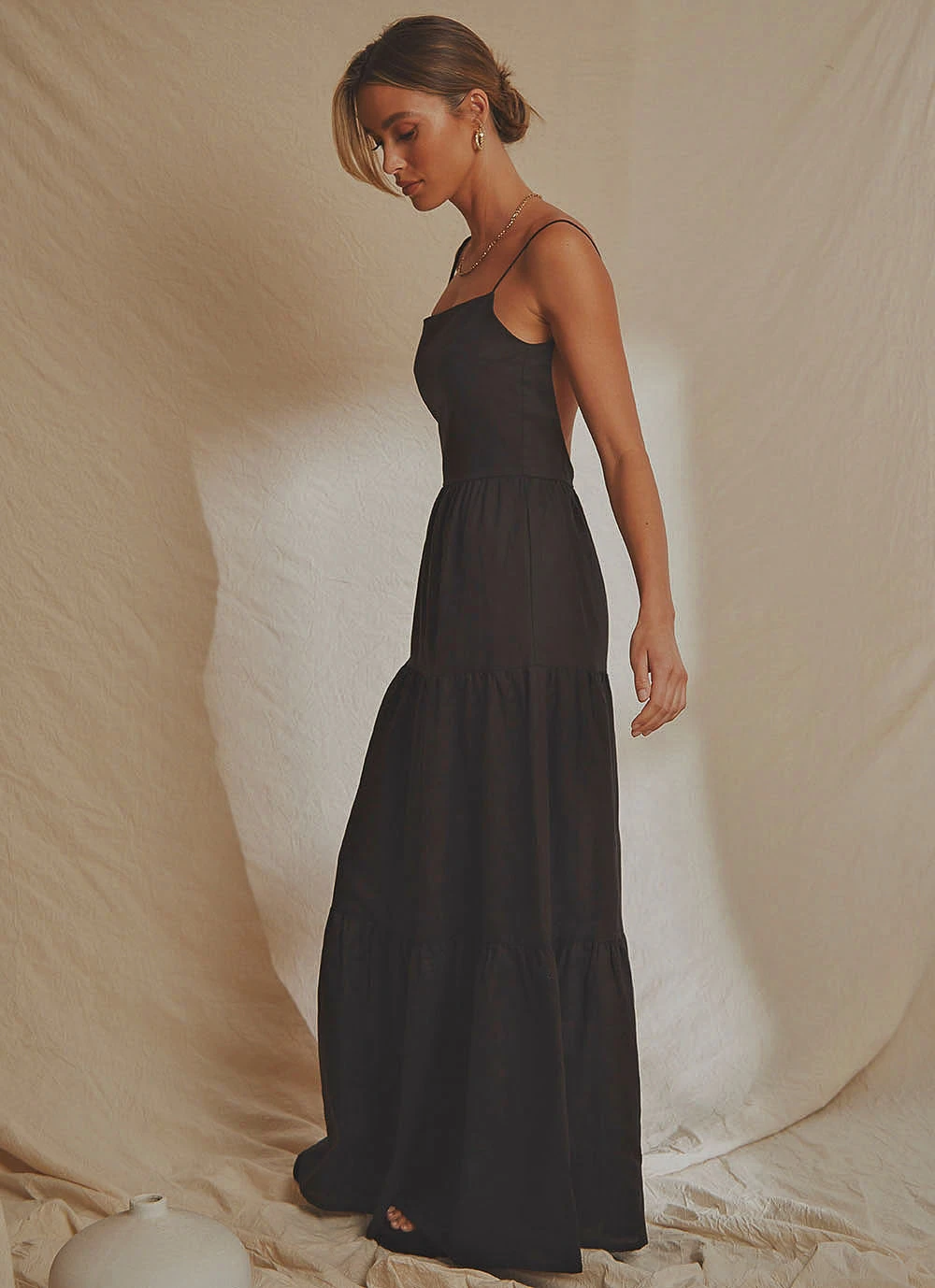 National Breast Cancer Foundation X Peppermayo New & Most Loved Havana Linen Maxi Dress - Black 4 National Breast Cancer Foundation X Peppermayo New & Most Loved Havana Linen Maxi Dress - Black