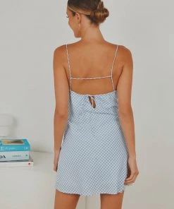 Peppermayo Last Kiss Mini Dress - Blue Gingham 9 Peppermayo Last Kiss Mini Dress - Blue Gingham