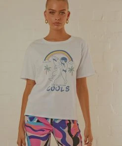 Cools Club No Bullies Tee - White New & Most Loved 9 Cools Club No Bullies Tee - White New & Most Loved