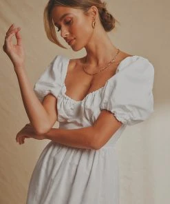 National Breast Cancer Foundation X Peppermayo Europe Local Linen Maxi Dress - White 8 National Breast Cancer Foundation X Peppermayo Europe Local Linen Maxi Dress - White