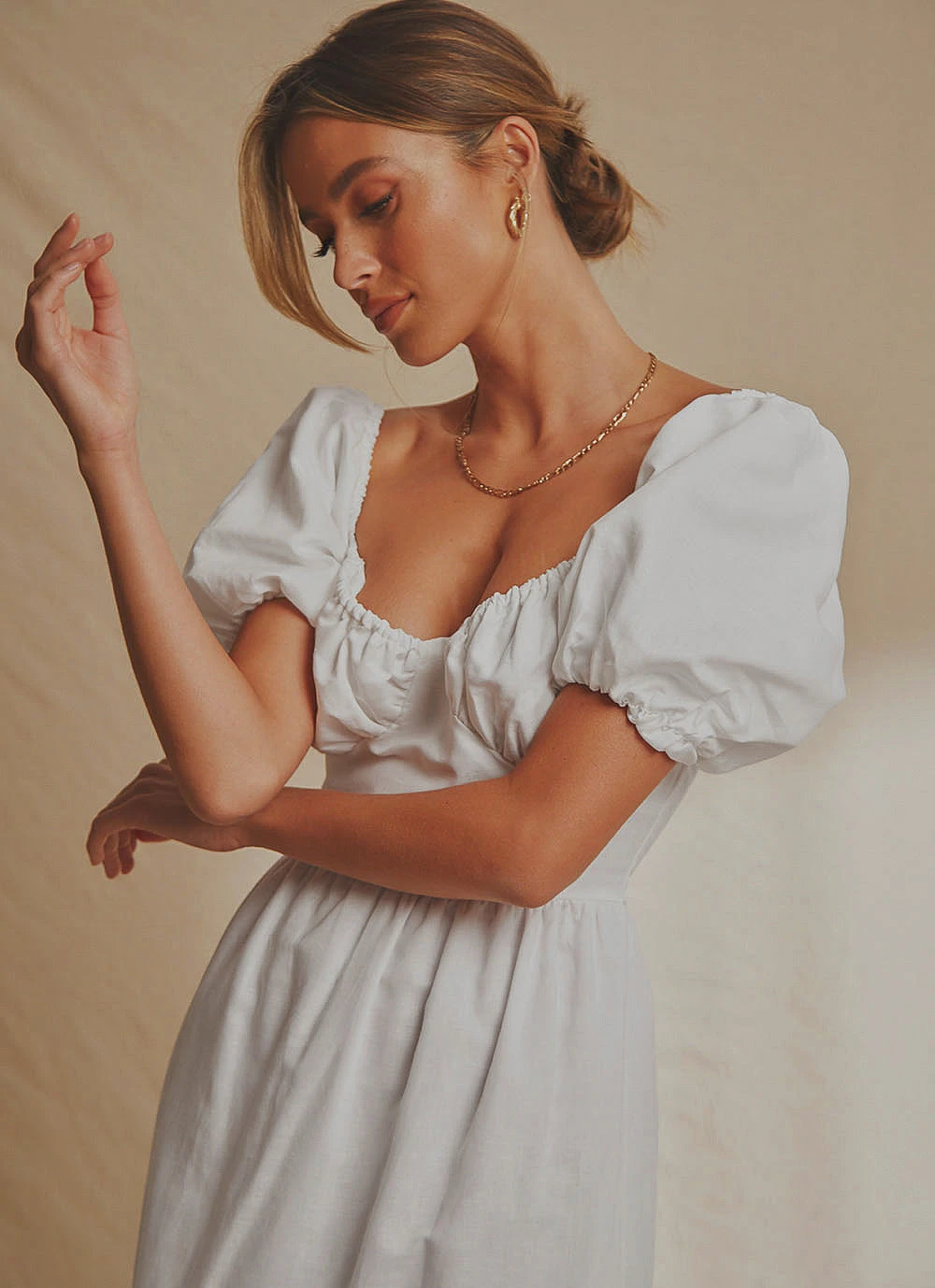 National Breast Cancer Foundation X Peppermayo Europe Local Linen Maxi Dress - White 3 National Breast Cancer Foundation X Peppermayo Europe Local Linen Maxi Dress - White