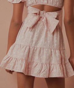 Peppermayo Horizons Mini Skirt - Pink Floral New & Most Loved