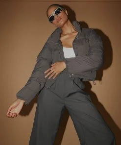 Nude Lucy Topher Puffer Jacket - Coal New & Most Loved