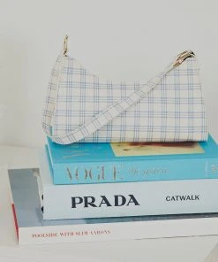 Peppermayo New & Most Loved Avalon Handbag - Blue Gingham