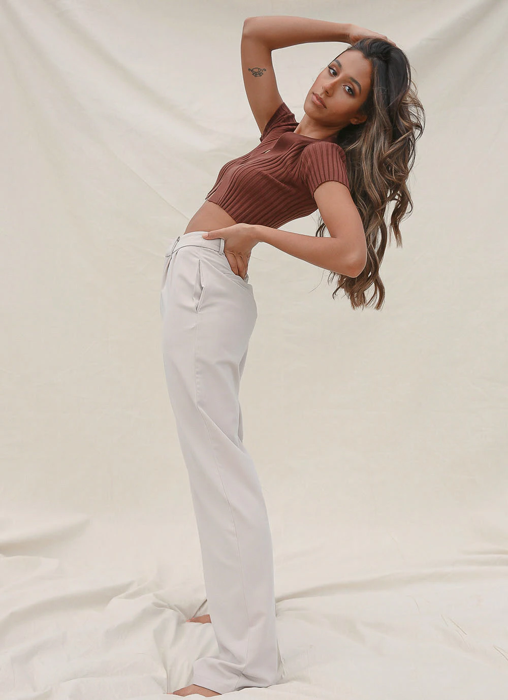 Peppermayo Exclusive Weekend Mode Pants - Taupe New & Most Loved 2 Peppermayo Exclusive Weekend Mode Pants - Taupe New & Most Loved