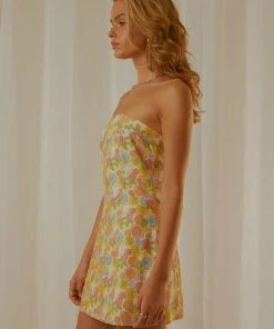 Peppermayo Exclusive Champagne And Flowers Mini Dress - Blossom 8 Peppermayo Exclusive Champagne And Flowers Mini Dress - Blossom