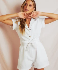 Peppermayo Travers Playsuit - White