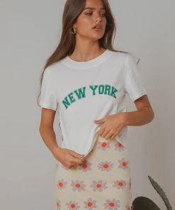 Peppermayo Fourth Street Tee - White New & Most Loved