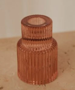 Candle Co Arlo Vintage Candle Holder - Amber