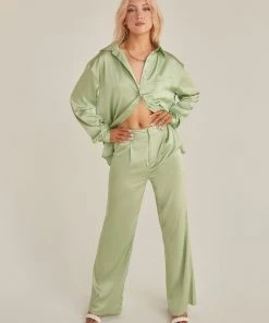 Riley Hubatka X Peppermayo Dreaming Of You Pants - Sage New & Most Loved 8 Riley Hubatka X Peppermayo Dreaming Of You Pants - Sage New & Most Loved