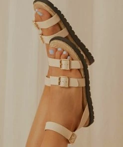 Cult Avenue New & Most Loved Capri Time Sandals - Ivory Rope