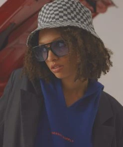 Vacancy Supply Turbo Bucket Hat - Charcoal-White New & Most Loved